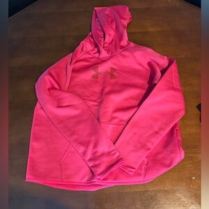 Under Armour hoodie, pink size xl.